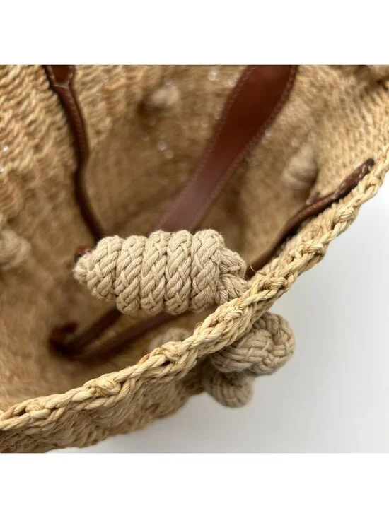 Prada Straw Handbag Beige - Picture 14 of 15